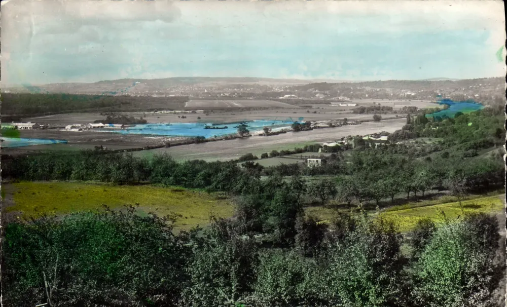 Triel-sur-Seine — Allgemeiner Blick auf die Seine-Tal — Authentische Fotografie. C. — AC. 23 - Vorderseite