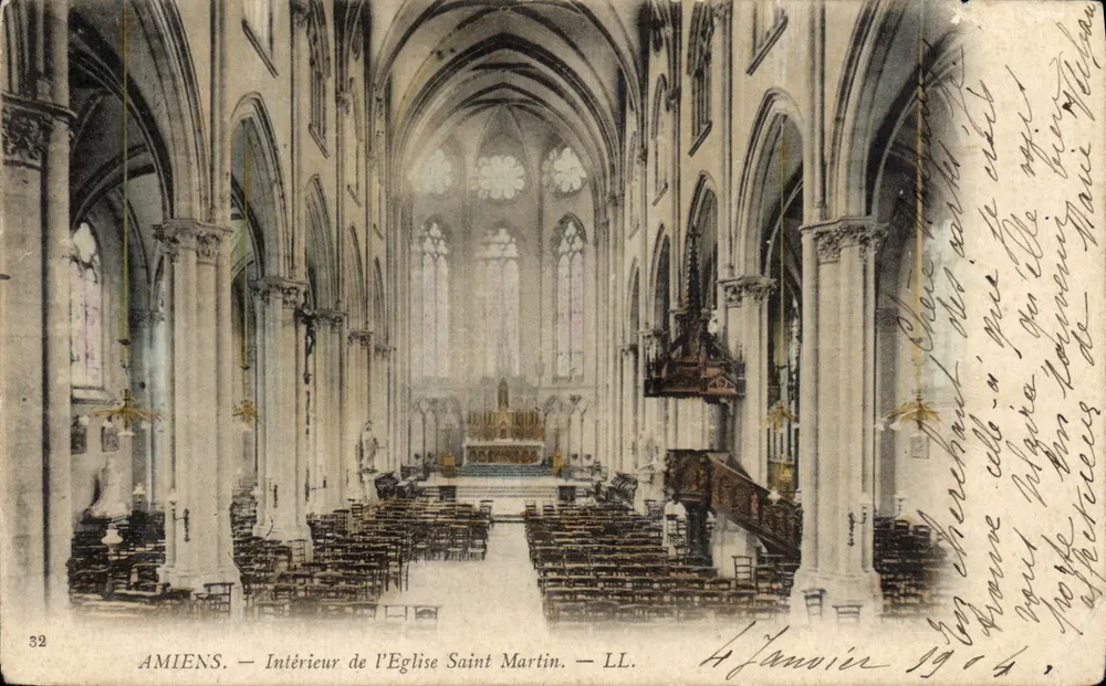 Amiens — Interior da Igreja de São Martinho — LL. n°32 - Frente