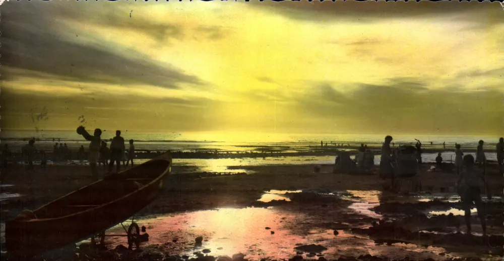 CAYEUX-sur-MER — Cenas de praia ao entardecer — Jean Bado - Cap-d'Ail (A.-M.) - Frente