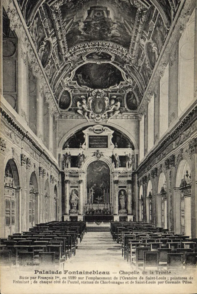 Schloss Fontainebleau — Kapelle der Dreifaltigkeit — M. G., Verlag - Vorderseite