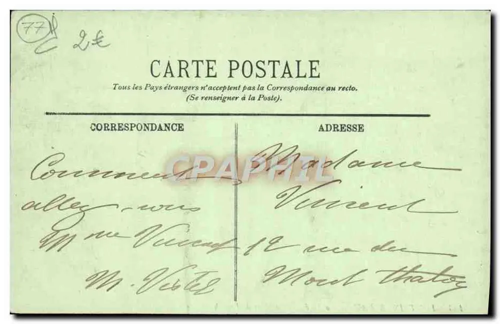Fontainebleau — Die Forêt — La Mare de Franchard — LL. — N° 133 - Rückseite