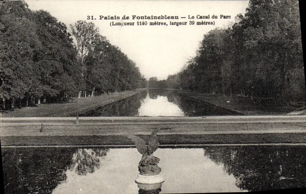 Palast von Fontainebleau — Der Parkkanal — Verlag LUMENAC - Vorderseite