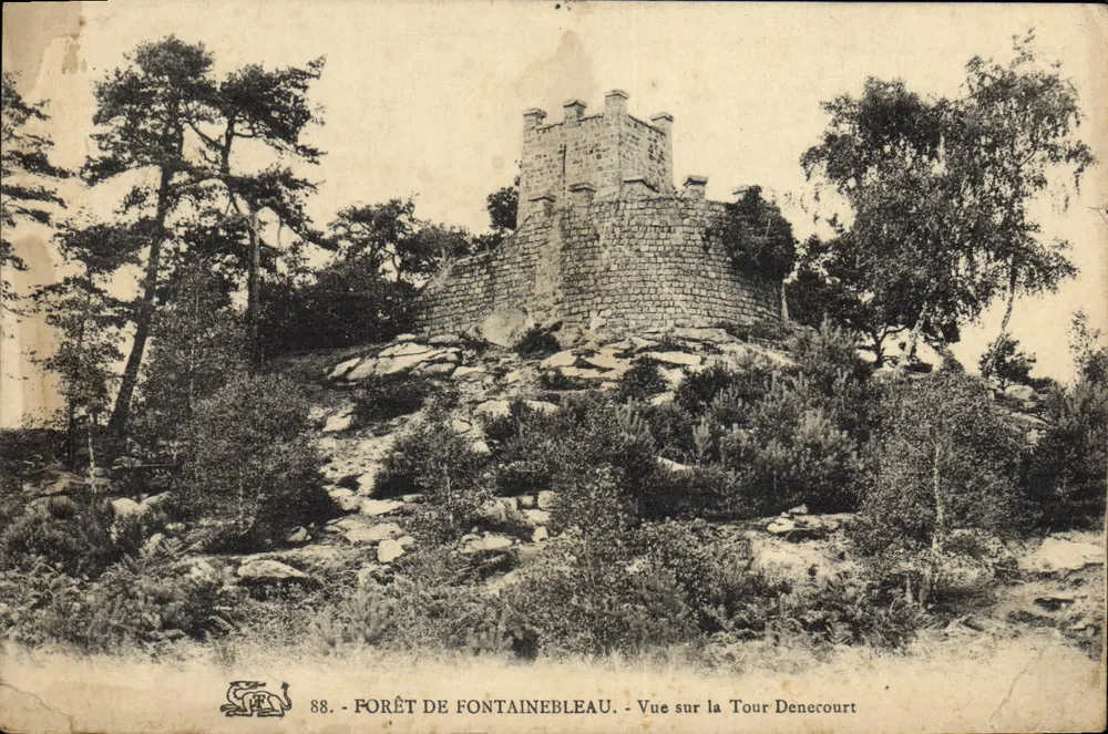 Forêt de Fontainebleau — Ansicht der Tour Denecourt — Verlag unbekannt, Nr. 88 - Vorderseite