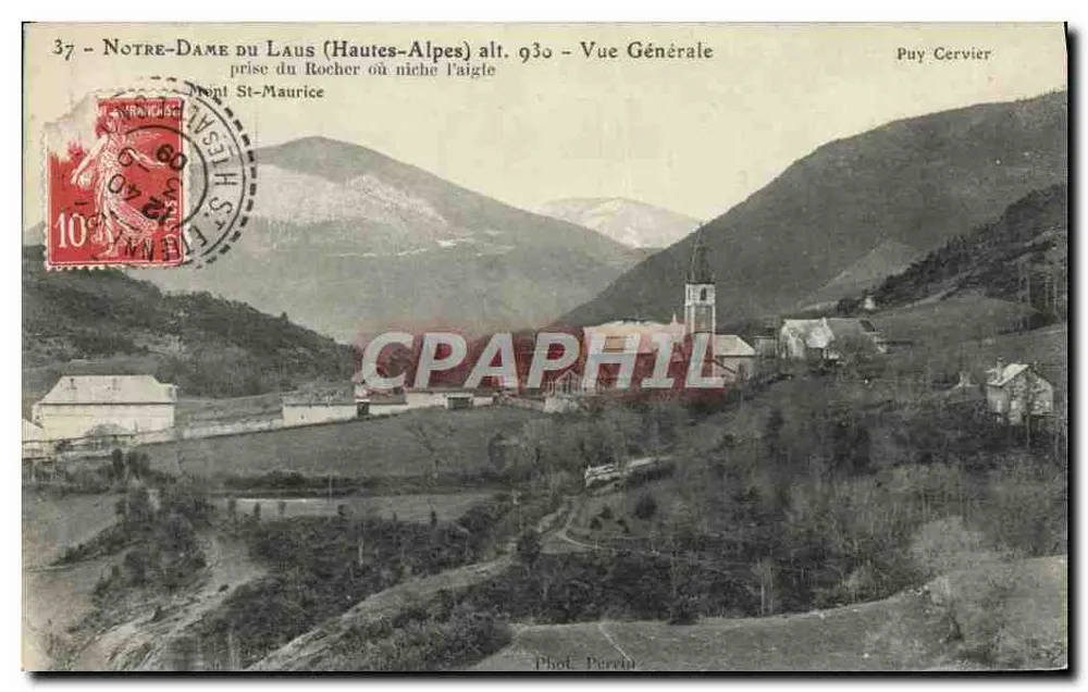 Notre-Dame du Laus (Hautes-Alpes) — allgemeiner Blick — Puy Cervier - Vorderseite