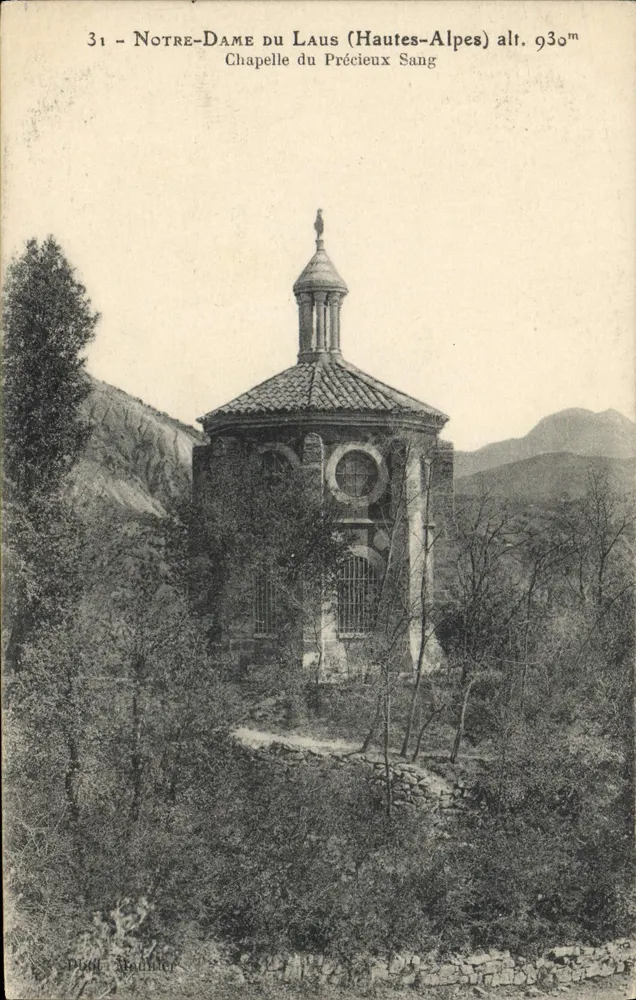 Notre-Dame du Laus (Hautes-Alpes) alt. 930m — Kapelle des Blutigen Blutes — P. Baudier - Vorderseite
