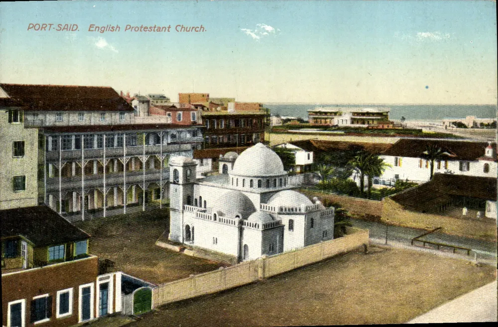 Port-Saïd — Englische evangelische Kirche — C. Andreopoulos, Nr. 14 - Vorderseite