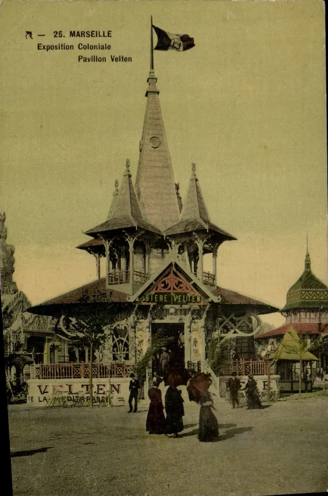 Marseille — Kolonialausstellung 1931 — Pavillon Veltten - Vorderseite