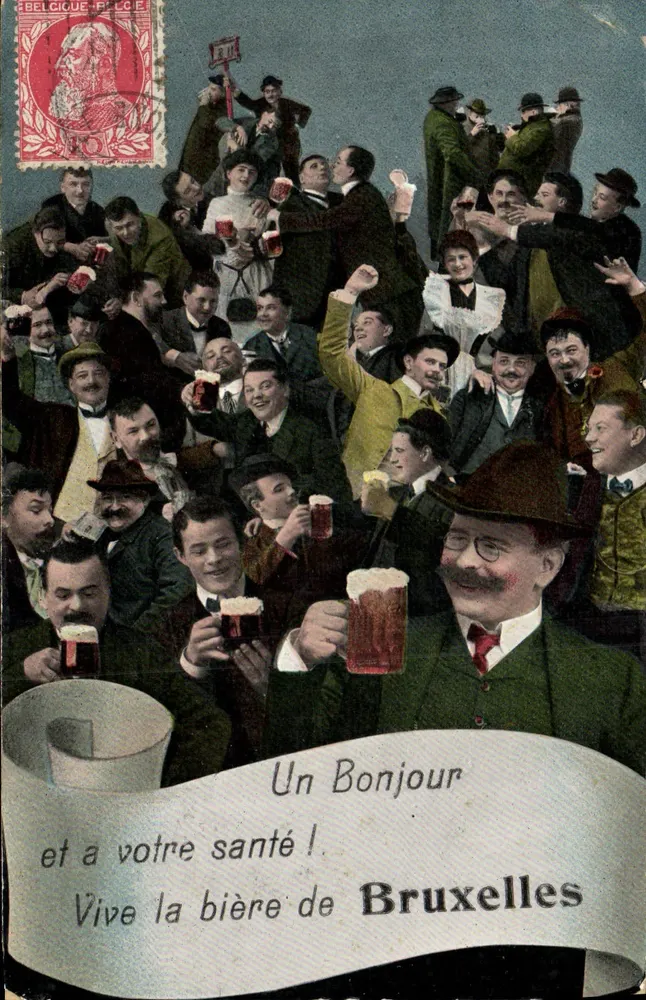 Festa da Cerveja em Bruxelas — Editor Anônimo, número de série não visível - Frente