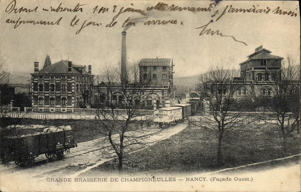 Große Brauerei von Champigneulles — Nancy — Westfassade - Vorderseite