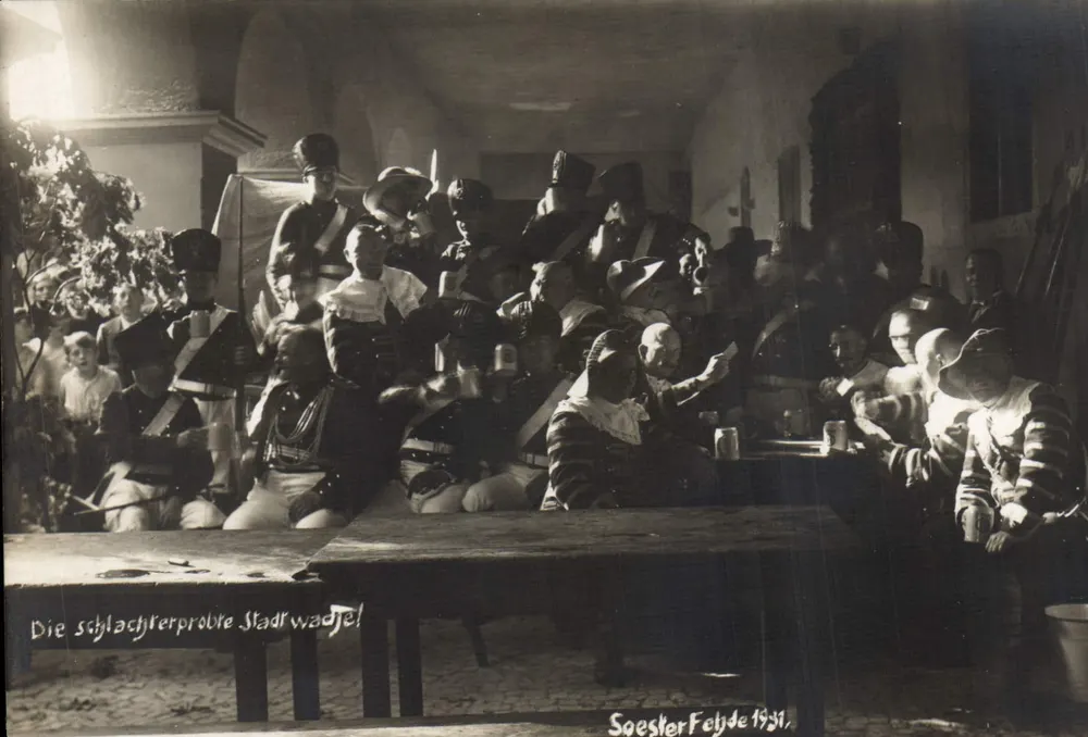 Soesestefejde — A parada da tropa da cidade — Soesestefejde 1931 - Frente