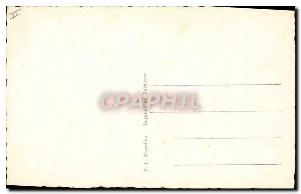 Homem dormindo — chave luminosa — P. J. Bruxelas - Verso