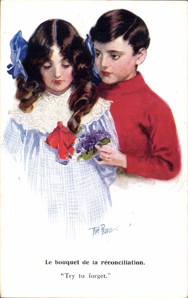 Der Blumenstrauß der Versöhnung — Tom Peddie — Inter-Art Co., London, W.C., Nr. 366 - Vorderseite