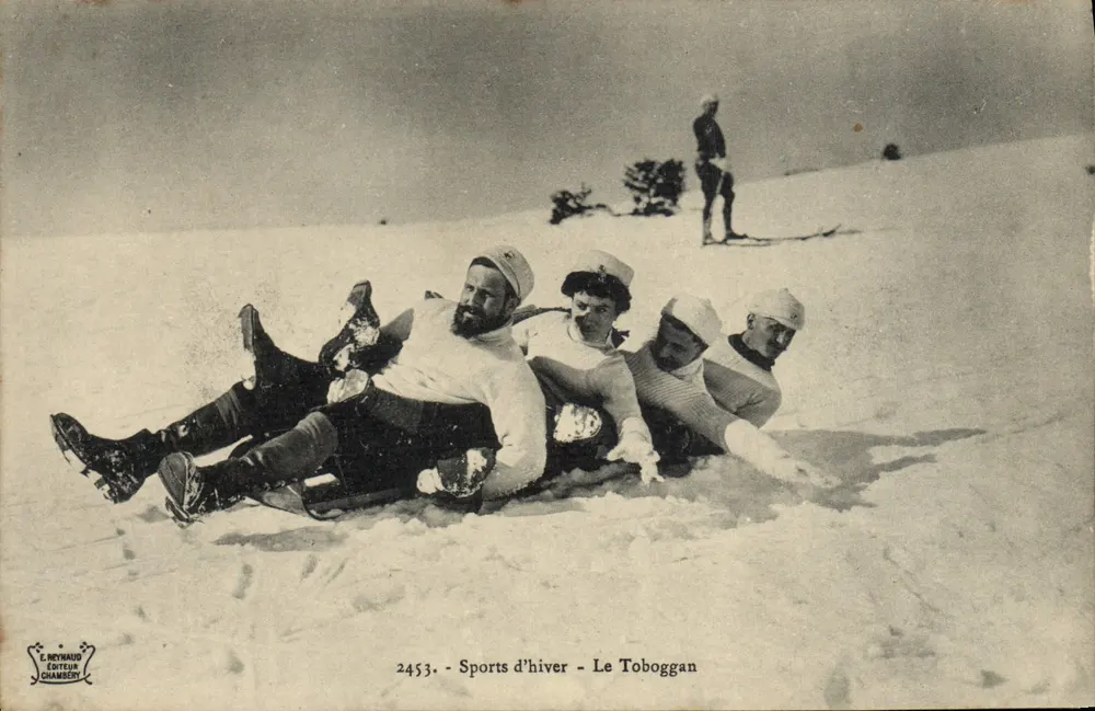 Der Schlitten — Winter-Sport — E. Neyvaud Verlag Chambéry n°2453 - Vorderseite