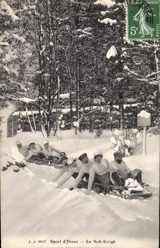 Winter-Sport — In Bob-Sleigh — J.J. 8057 - Vorderseite