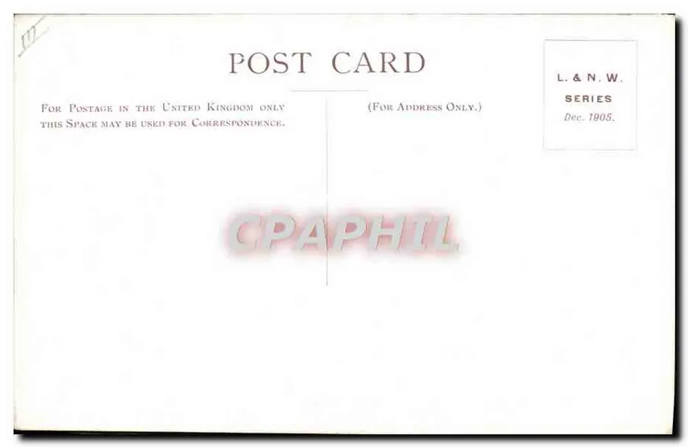 Locomotiva — London & North Western Railway Company — Série L.&N.W. - Verso