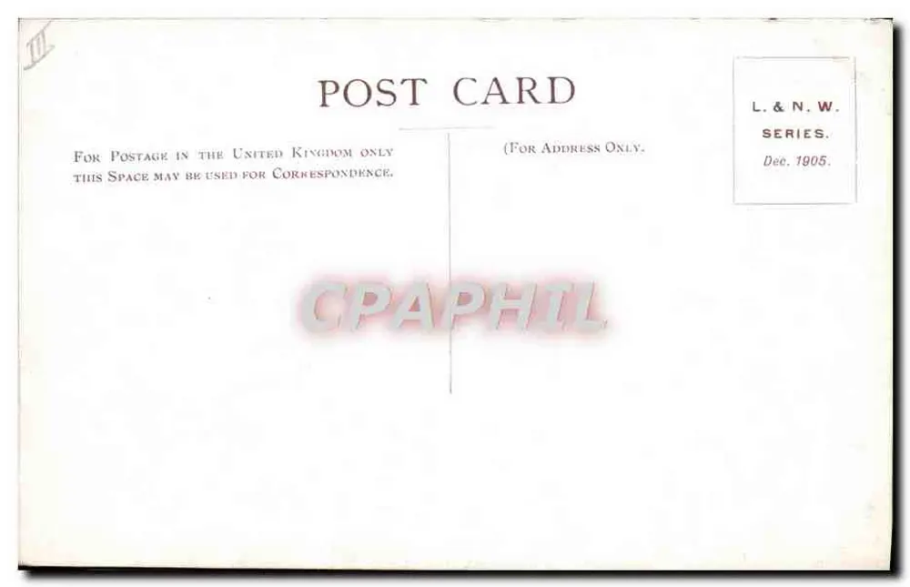 Locomotiva President — n° 1007 — London & North Western Railway Company - Verso