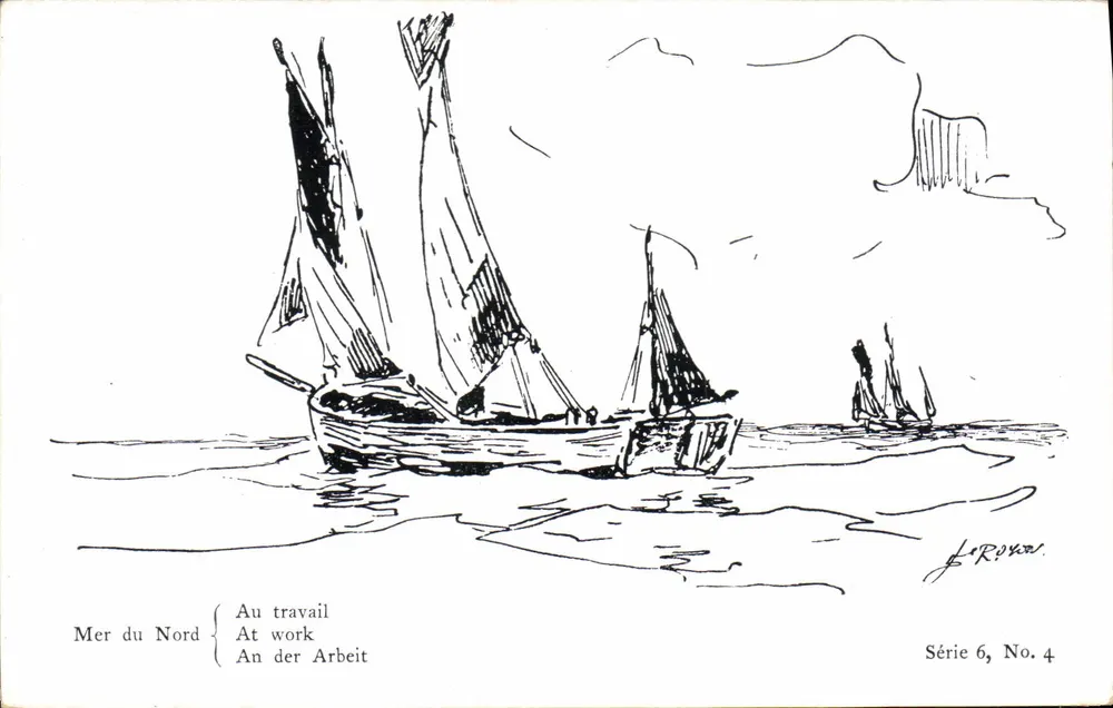 Nordsee — An der Arbeit — Die Meerpainter, Serie 6, Nr. 4 - Vorderseite