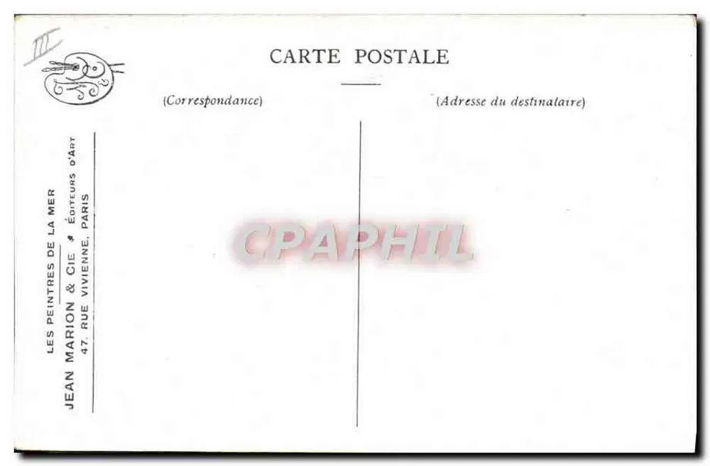 Ostende — Calme du soir — Les Peintres de la Mer, Serie 6, Nr. 2 - Rückseite