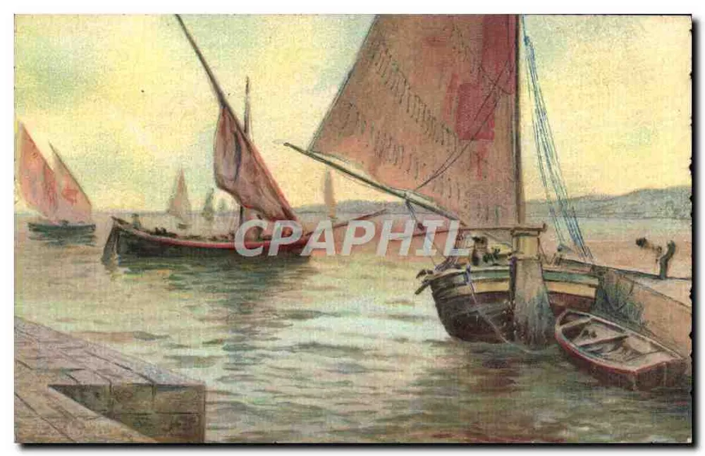 Port jachtowy — widok morski — T.A.M. n° 1312 - Awers