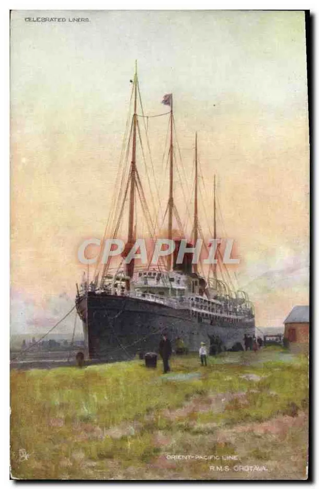 R.M.S. ORGTAWA — Orient-Pacific Line — Tuck's Post Card - Voorkant