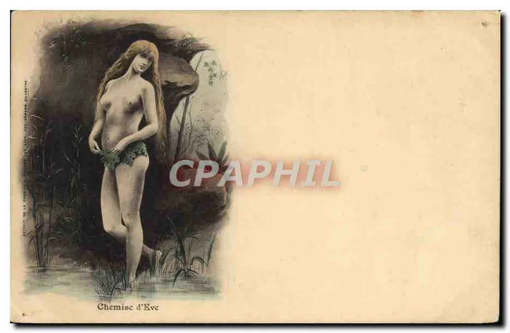 Chemise d'Eve — nackte Frau in einem aquatischen Landschaftsbild — Verleger: Atelier de la Chambre d'Amour, Paris - Vorderseite
