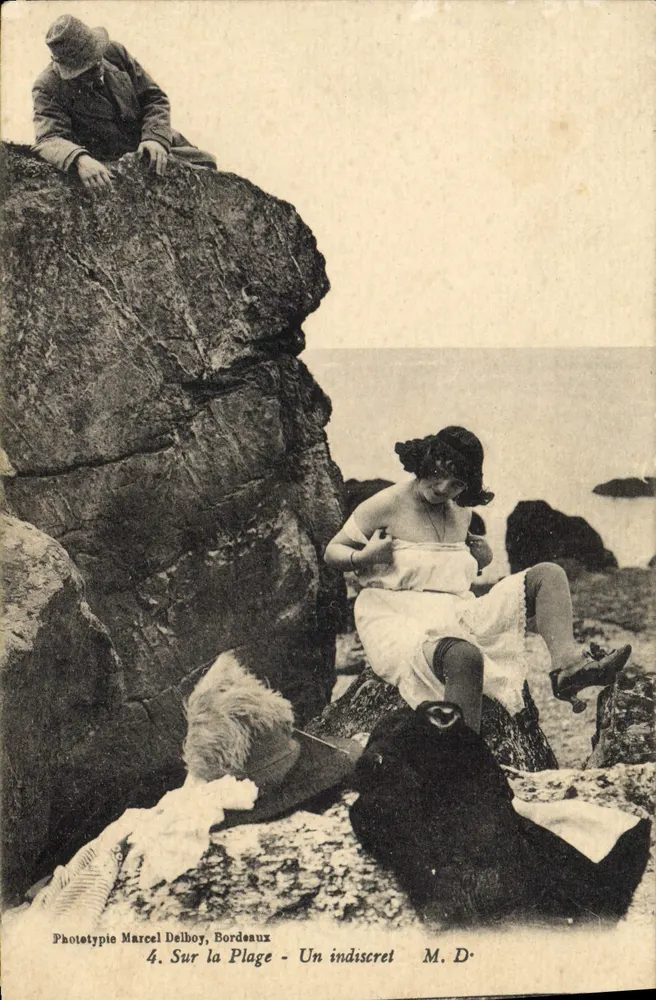 Auf der Strand — Ein Unbemerkt — Phototypie Marcel Delbroy, Bordeaux — n°4 - Vorderseite