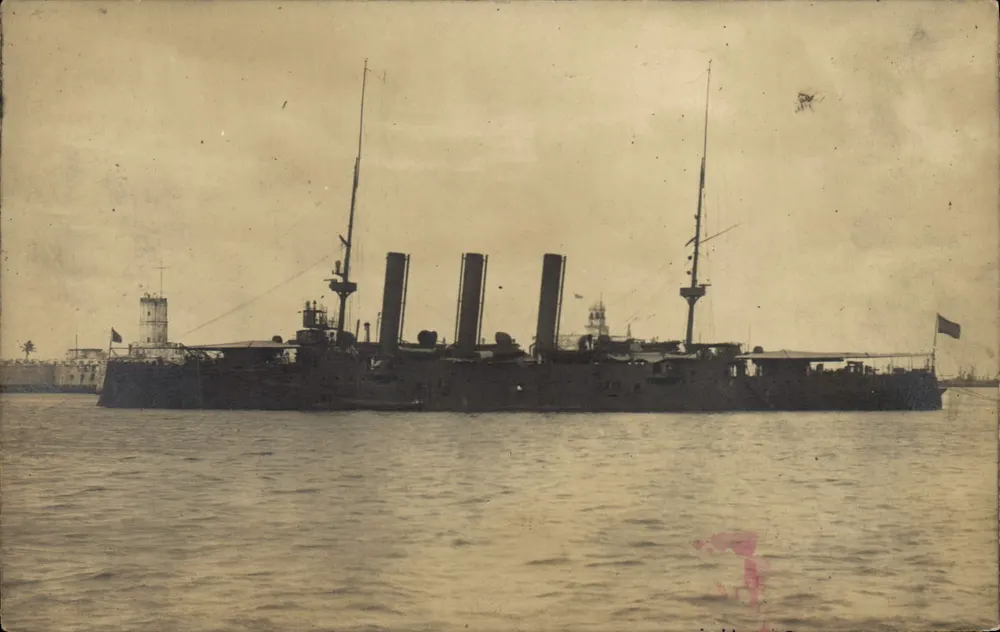 Kriegsschiff in Veracruz — spanische Fotografieagentur — n° A - Vorderseite