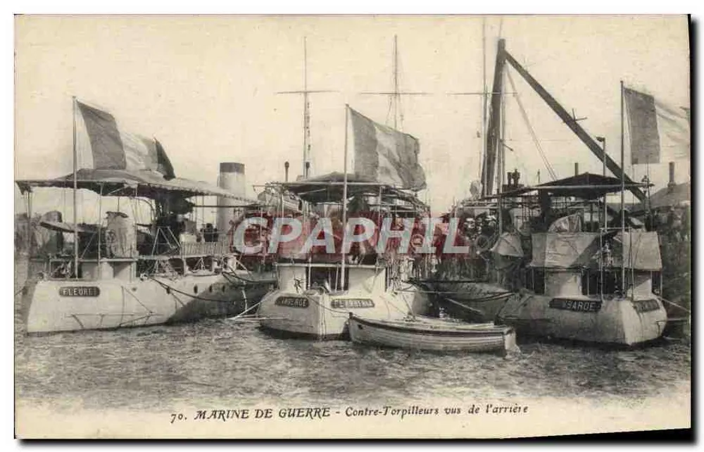 Marine — Torpedoboots von hinten gesehen — Serie 70, Verlag Arnaud et Nozais, Nantes - Vorderseite