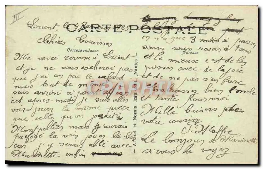 Marine — Torpedoboots von hinten gesehen — Serie 70, Verlag Arnaud et Nozais, Nantes - Rückseite