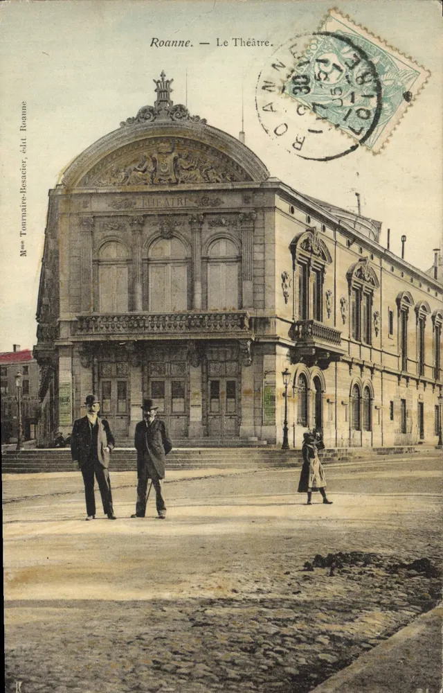 Roanne — O Teatro — Mme Tournaine-Besacier, editora Roanne - Frente