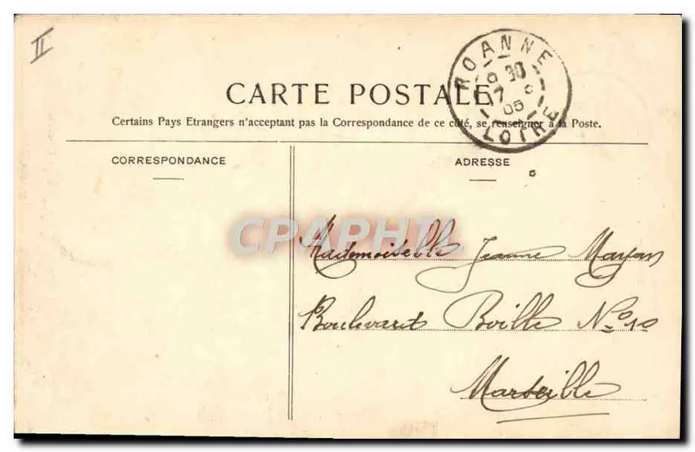 Roanne — O Teatro — Mme Tournaine-Besacier, editora Roanne - Verso