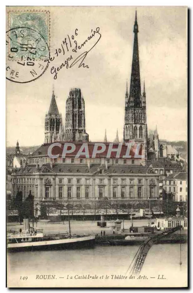 Rouen — Die Kathedrale und das Theater der Künste — LL. n° 149 - Vorderseite