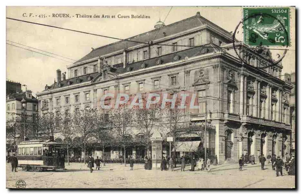 Rouen - Theater der Künste und Avenue Boieldieu — C.V. 435 - Vorderseite