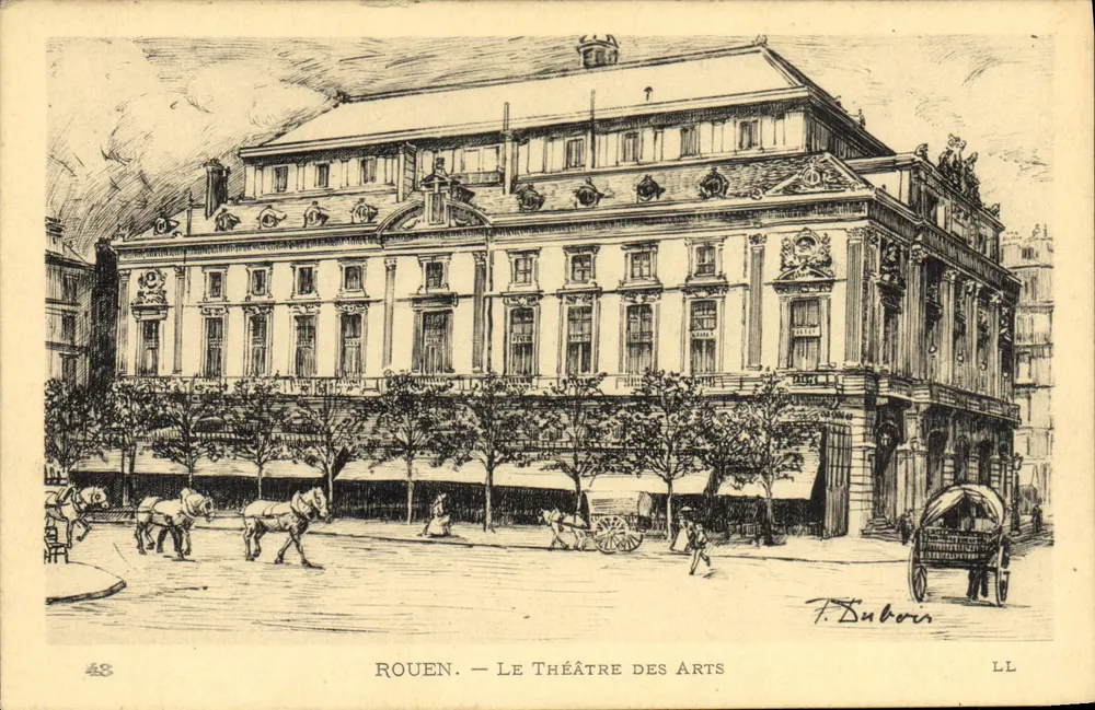 Rouen — O Teatro dos Artes — T. Lubaris, LL, n°48 - Frente