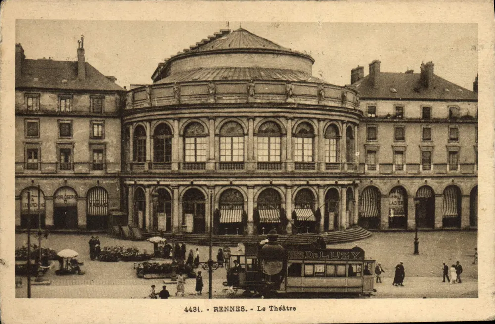 Rennes - O Teatro — editor Laurent-Nel, n° 4431 - Frente