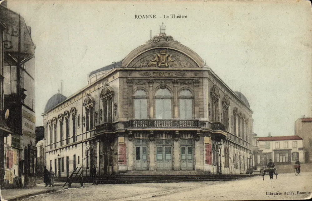 Roanne - A Vista do Teatro — Livraria Henry, Roanne - Frente