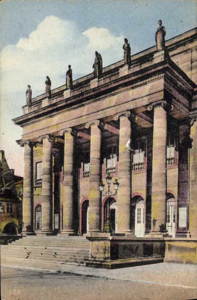 Estrasburgo - Teatro Cidade — editor Strassburg & Cie. n°223 - Frente