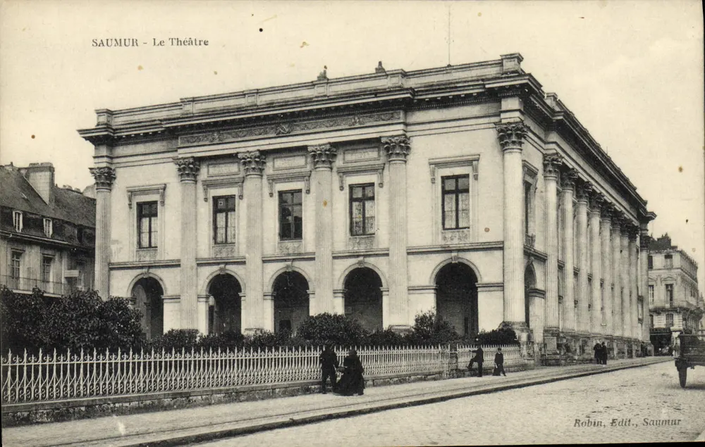 Saumur - O Teatro — Robin, Edit., Saumur - Frente