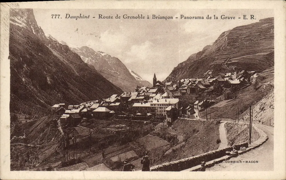 Grave - Dauphiné - Straße von Grenoble nach Briançon - E.R. - Nr. 777 - Verleger: P. Combier - Mâcon - Vorderseite