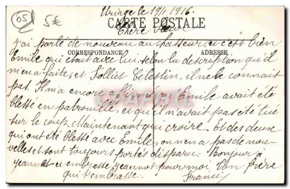 Le Dauphiné — Vista geral da Grave — Selecta - Verso