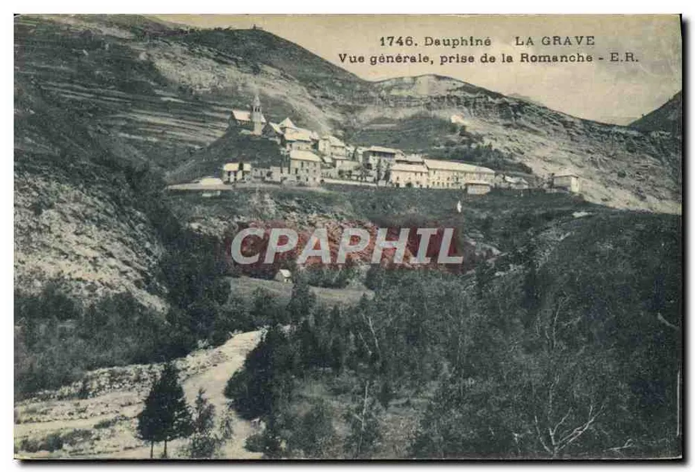 La Grave, Dauphiné — Allgemeiner Blick von der Romanche — E.R. n°1746 - Vorderseite