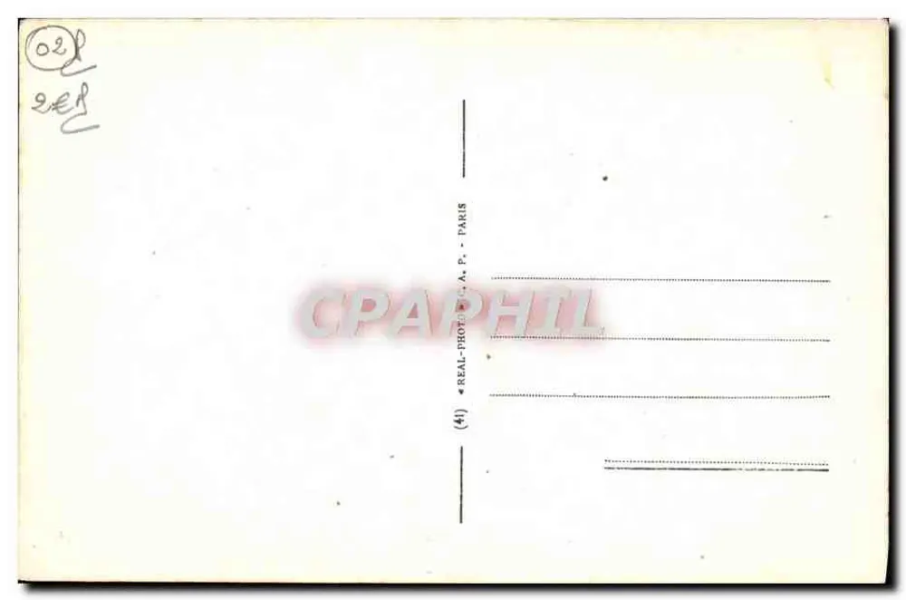 Laon — Catedral — Real-Photo A.P. Paris - Verso