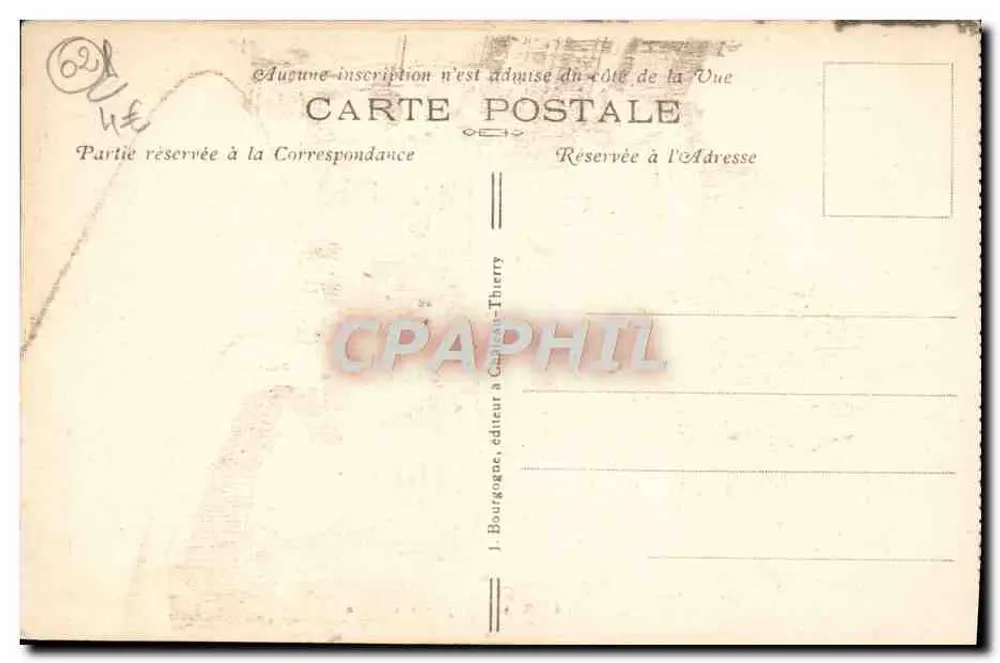Laon (Aisne) — Vista do Cuvé Saint-Vincent — J. Bourgogne, editor em Château-Thierry - Verso