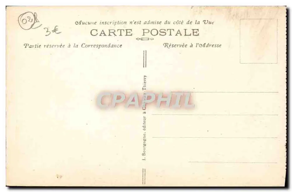 Laon (Aisne) — Vista geral — J. Bourgogne, editor em Château-Tierry - Verso