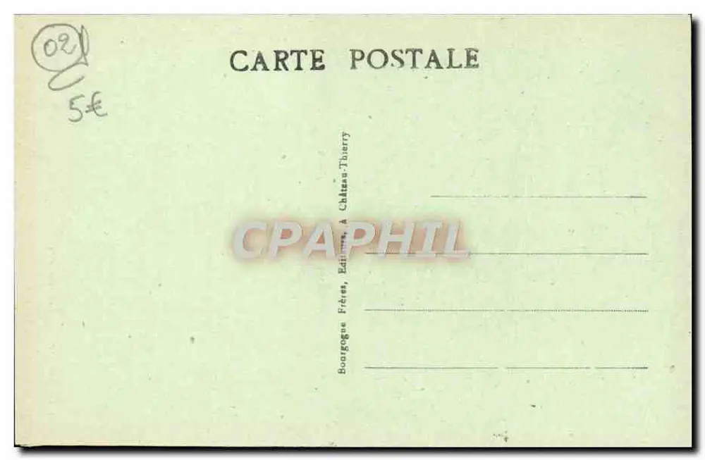 Laon (Aisne) - A Catedral — Editor H. Auzoux, Laon, n°1 - Verso