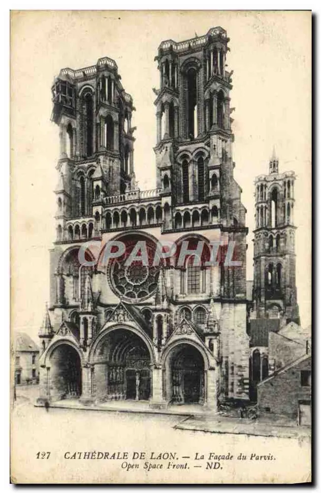 Catedral de Laon — A Facha do Parvis — 127 - Frente