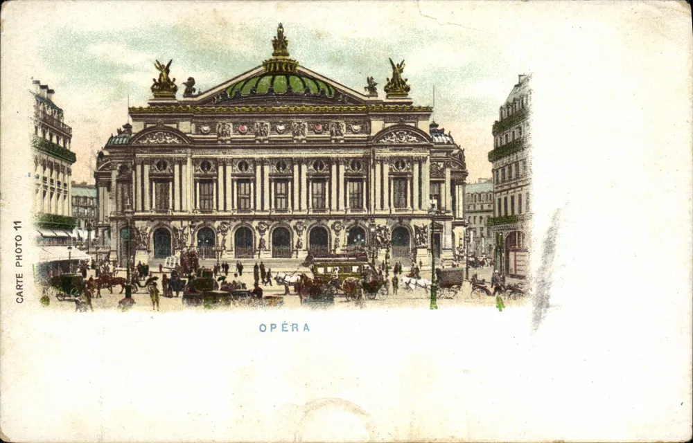 Opéra de Paris — façade principale — éditeur CARTE PHOTO 11 - Frente