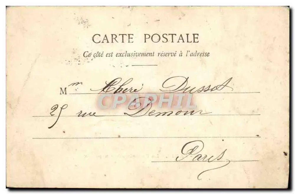 Paris - A Fonte de Carpeaux — editor anônimo, n° 112 - Verso