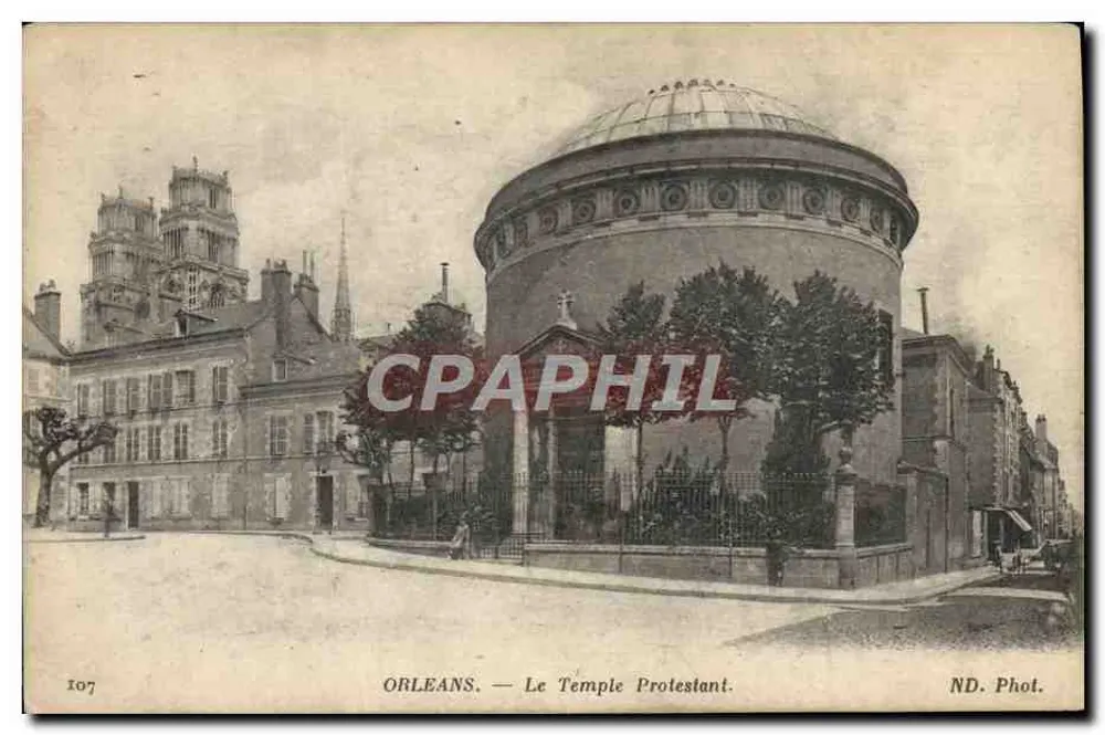 Orléans — O Templo Protestante — ND. Fot. - Frente