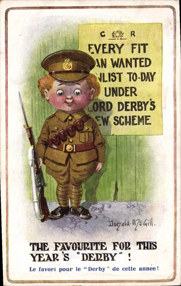Soldat im Uniform — Rekrut für den Derby — Inter-Art Co. Serie Nr. 1242 - Vorderseite